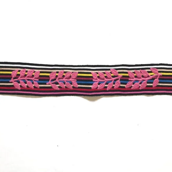 Carolina K Embroidered Wide Belt Womens Small Medium Large  display picture 1